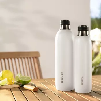 Karbonisierungsflasche für BRITA 1046735 — Edelstahl, 1 L, 93 mm Ø, 305 mm Höhe