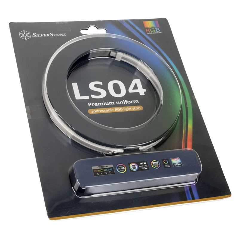 SilverStone LS04, ARGB LED-Streifen, 2er-Pack - Weiß