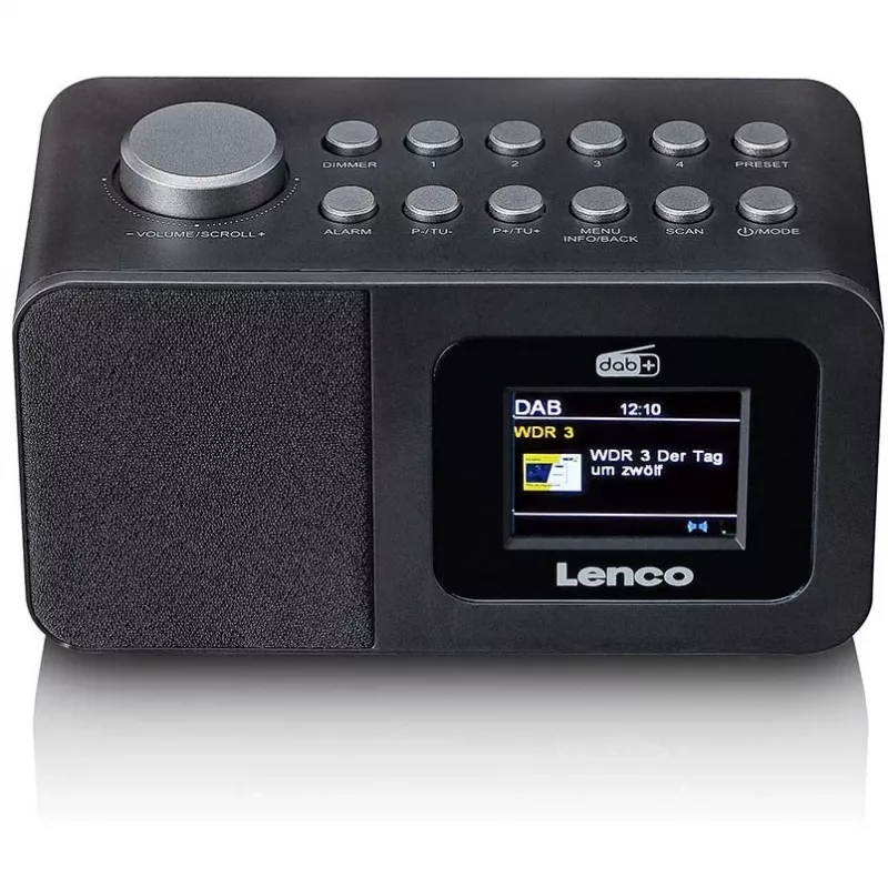 Tischradio Lenco CR-625BK — UKW/MW-Empfänger mit Bluetooth, schwarz