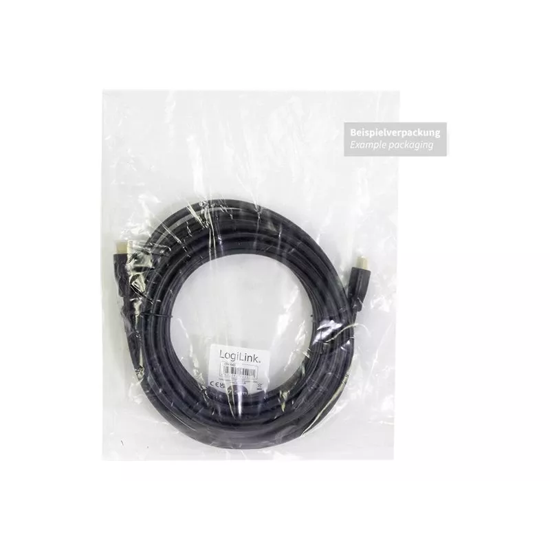 LogiLink HDMI-Verbindungskabel HDMI-A-Stecker, HDMI-A-Stecker 3,00 m schwarz CH0038 4K UHD HDMI-Kabel