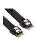 Supermicro Breakout-Kabel CBL-MCIO-1275S4Y MCIO x8 (STR) auf 2x SlimSAS x4 (STR) SFF8654 75/75cm (CBL-MCIO-1275S4Y)