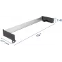 19-Zoll-Hutschienenpanel DELOCK 67283 — horizontale/vertikale Montage für DIN-Schienensysteme