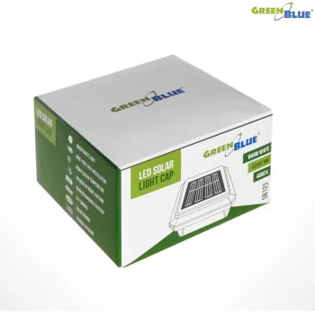 Solar-Zaunleuchte GreenBlue GB125 LED 6040 — solarbetriebene LED-Außenleuchte für den Zaun