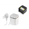 Aroma diffuser Stylies ELARA/WHITE — Verdunstungsdiffusor, für Räume bis 25 m², 2 h Timer, AC/Batterie/USB, 1,3 W, 74×74×100 mm