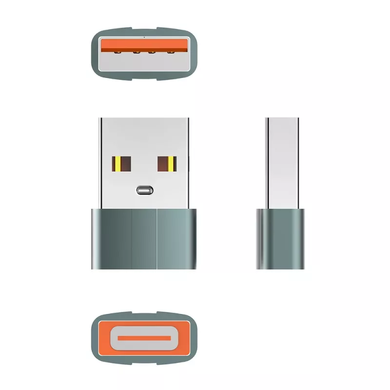 USB-C-auf-USB-A-Adapter ColorWay CW-AD-CA — USB 3.0 bis zu 5 Gbit/s, kompakt, Plug-and-Play
