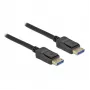 Delock - DisplayPort-Kabel - DisplayPort (M) zu DisplayPort (M) - DisplayPort 2.0 - 3,0 m - Unterstützt 10K 60 Hz (10.240 x 4320) - Schwarz (80263)