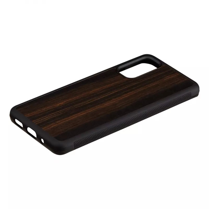 Smartphone-Hülle Man and Wood Galaxy S20 Ebony Schwarz — Schutzcover für Samsung Galaxy S20