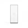 OLIV 2D CLOSED SHELVING UNIT, ANTHRACITE/Weiß SET