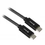Sharkoon USB-3.2-Gen-2-Kabel USB-C-Stecker> schwarz/Grau 1 Meter – Kabel – Digital/Daten