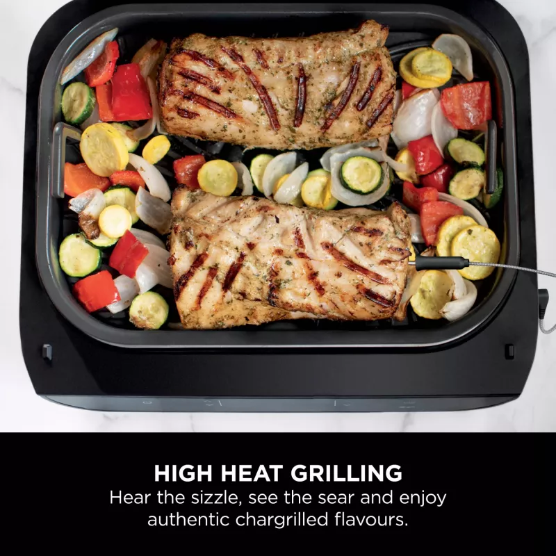 Ninja DG551EU Heißluftfritteuse Einzelgerät 3,8 L Stand-alone 1760 W Heißluftfritteuse Schwarz, Silber