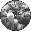NeXtime klok 3037 Clouds, Ø39 cm, Wand, Schwarz