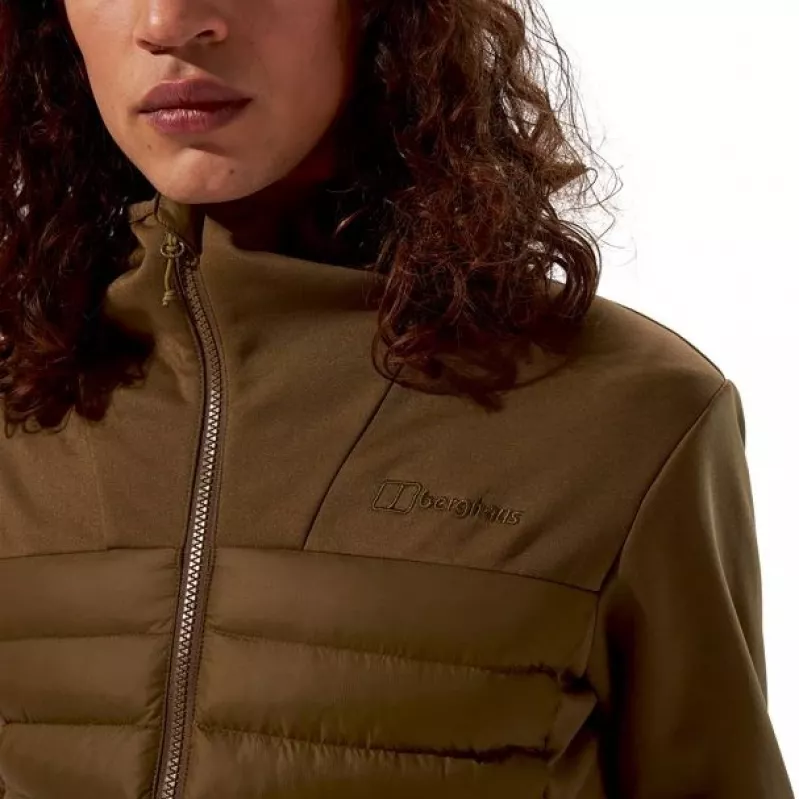 Herren Berghaus Vaskye Kapuzen-Hybridjacke Größe L braun
