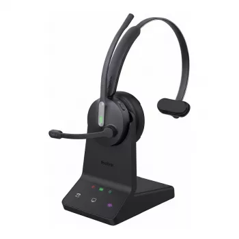 Kabelloses Mono-Headset Yealink WH64 Pro Teams mit Bluetooth- und UC-Kompatibilität, geräuschunterdrückendem Mikrofon
