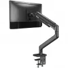 Monitorhalterung DIGITUS Single, Klemme, für bis zu 49 Zoll (124,5 cm), 20 kg, VESA 75x75–100x100, neigbar -20° bis 50°, höhenverstellbar, schwarz