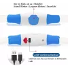 LED-Halsband KABB Blau für Hunde und Katzen – wiederaufladbar, verstellbares Sicherheitshalsband mit Beleuchtung