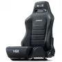 Rennsport-Schalensitz mit verstellbarer Rückenlehne Next Level Racing ERS3 Elite Premium — schwarzes Kunstleder, neigbare Rückenlehne, kompatibel mit Cockpit- und Bodenmontage
