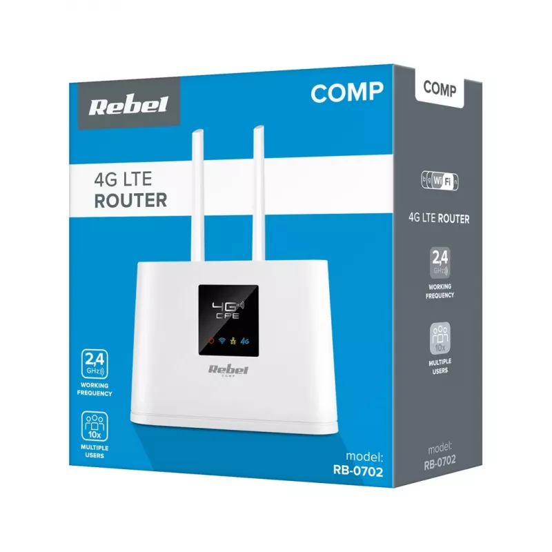 Router Rebel Comp RB-0702 4G LTE — mobiler/LTE-Router, SIM-Unterstützung