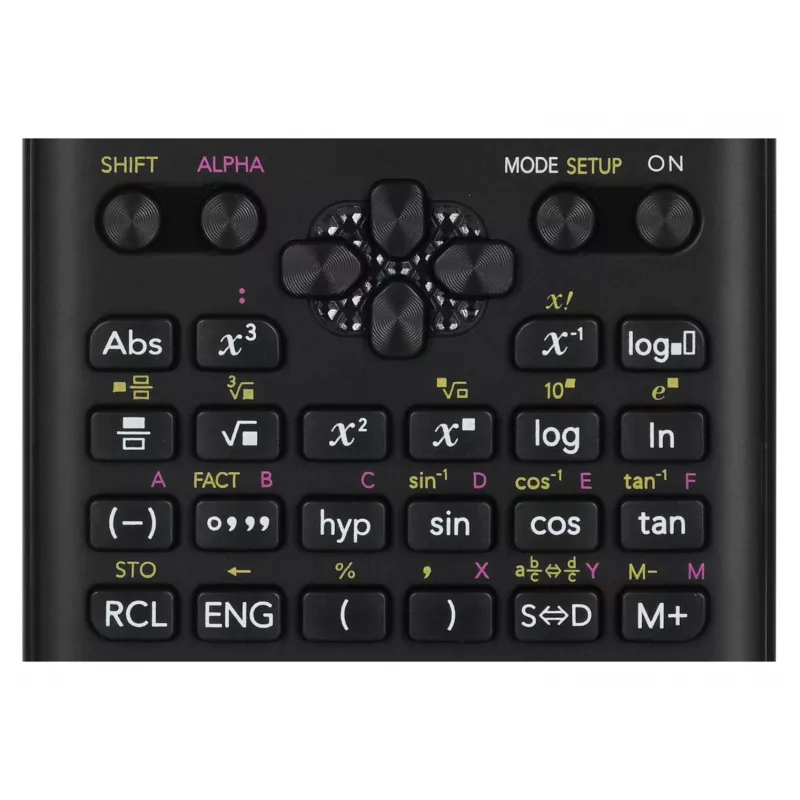 Wissenschaftlicher Taschenrechner CASIO FX-82ES PLUS-2 Pocket — 252 Funktionen, 12-stelliges Punktmatrix-Display, batteriebetrieben (AAA), schwarz