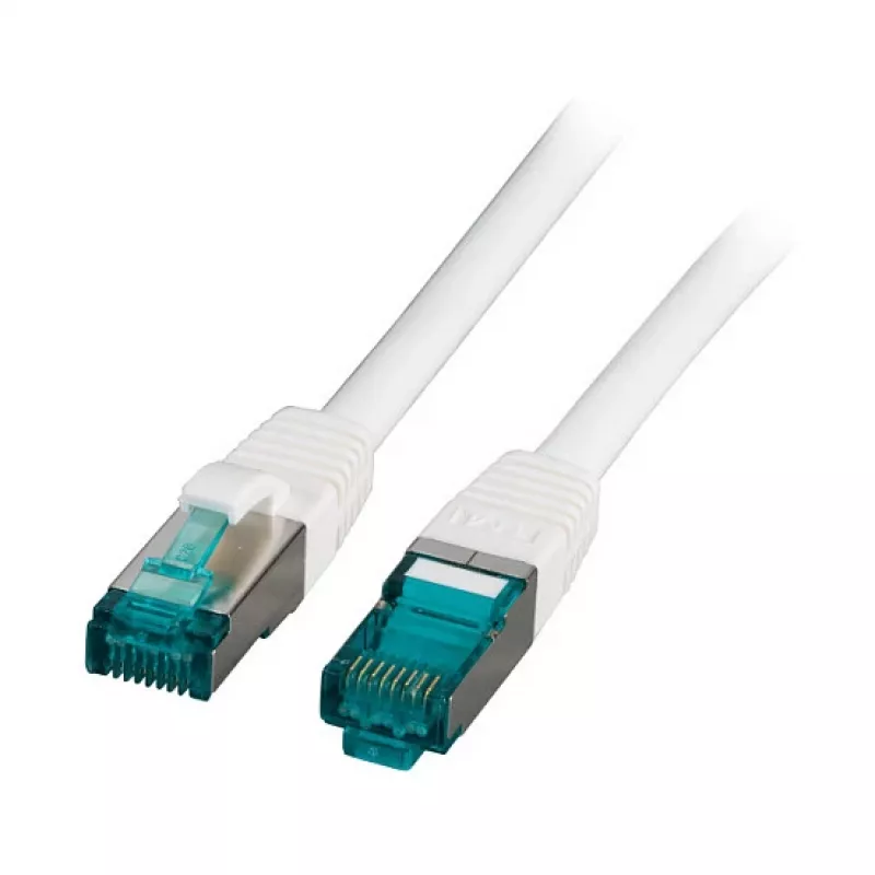 EFB-Elektronik RJ45 Patchkabel Cat.6A S/FTP LSZH Weiß 0,15m