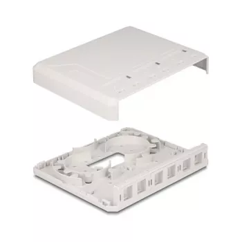 DeLOCK 67052 Keystone-Aufputzgehäuse für Glasfasermodule, 6-Port, weiß