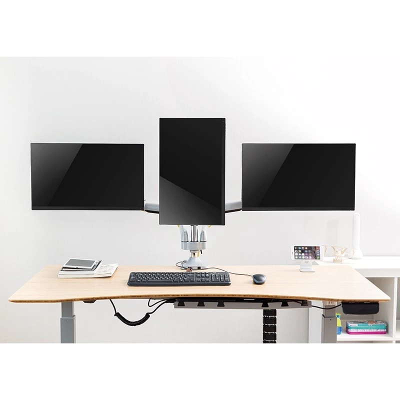 LogiLink BP0052 Monitorhalterung / Ständer 81,3 cm (32) Schreibtisch Metallic
