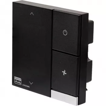 Smart HVAC-Thermostat Shelly LinkedGo Schwarz – digitales WLAN (802.11b/g/n), 87×87×35 mm