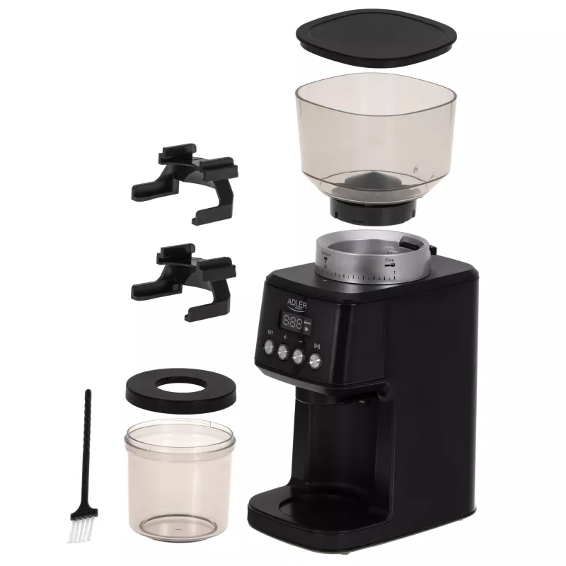 Adler Burr Kaffeemühle | AD 4300 | 180 W | Bohnenkapazität 300 g | Schwarz