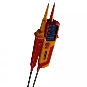 Spannungs- und Durchgangsprüfer Wiha 45216 12–1000 V AC, Handprüfer für Wechselspannung und Durchgang