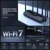 Tischrouter MERCUSYS MR47BE — Tri‑Band Wi‑Fi 7 (2,4/5/6 GHz), 9300 Mbit/s, 3× RJ‑45, 2,5GbE, 6 externe Antennen