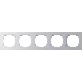 GIRA Rahmen 5f Farbe alu E2 021525 (021525)