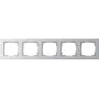 GIRA Rahmen 5f Farbe alu E2 021525 (021525)