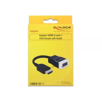 Videokabel-Adapter HDMI Typ A VGA D-Sub + 3,5 mm DeLOCK 65587