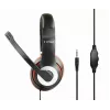 Kabelgebundenes Gaming-Headset GEMBIRD MHS-03-BKRD — binaural, ohrumschließend, 3,5 mm, 1,8 m Kabel, rot/schwarz