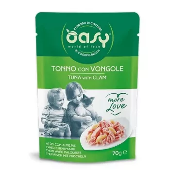 Oasy More Love Thunfisch mit Muscheln Beutel 70 g