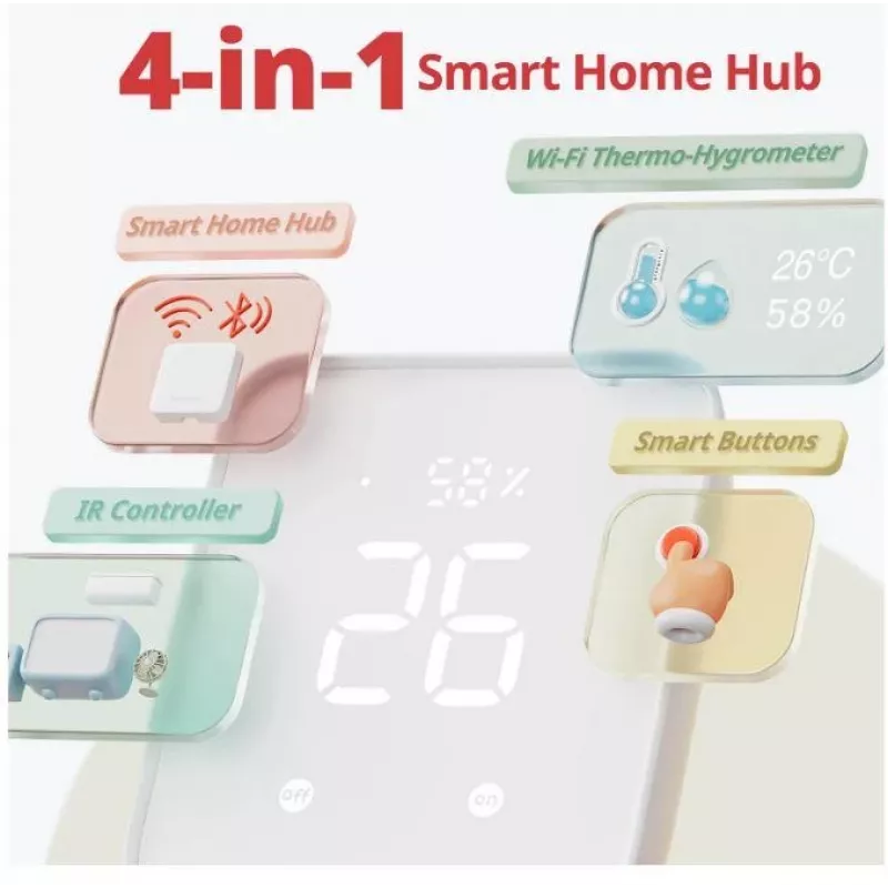 Smart Home Hub SwitchBot W3202100 — Wi‑Fi- und Bluetooth-Gateway für SwitchBot-Geräte