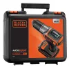 Bohrmaschine Schwarz & Decker ASD18K-QW, Schlüssellos, 1,5 Ah, Schwarz/Orange