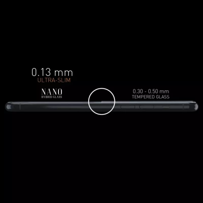Gehärteter Displayschutz Nano Hybrid Glas für Samsung Galaxy A72 — 9H Härte, Klar