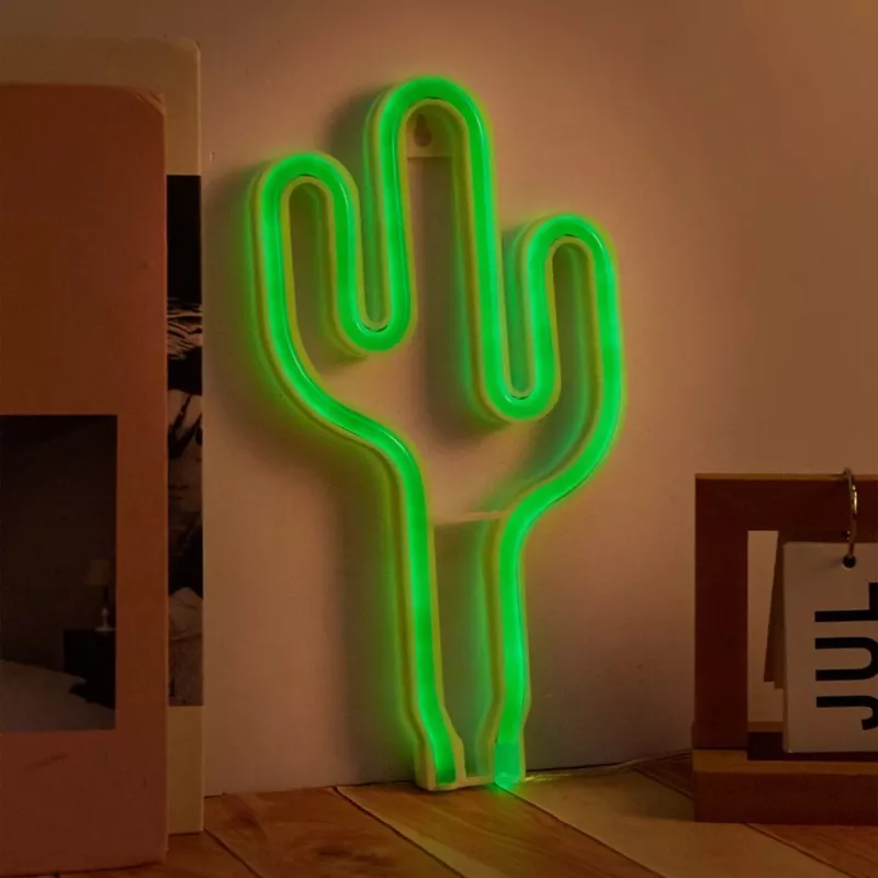 Neonlicht MANTA SNL74GN Kaktusgrün — dekoratives Neon-Schild, Modell SNL74GN