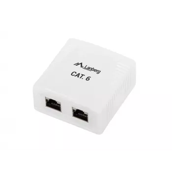 Lanberg OS6-0002-W Kabel Interface/Gender Adapter 2 X RJ-45 Weiß (OS6-0002-W)