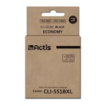 Actis KC-551Bk Tinte (Ersatz für Canon CLI-551BK; Standard; 12 ml; schwarz)