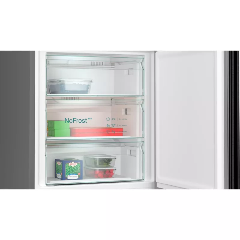Siemens KG49NAXCF Kühl-Gefrierkombination Freistehend 440 L Edelstahl