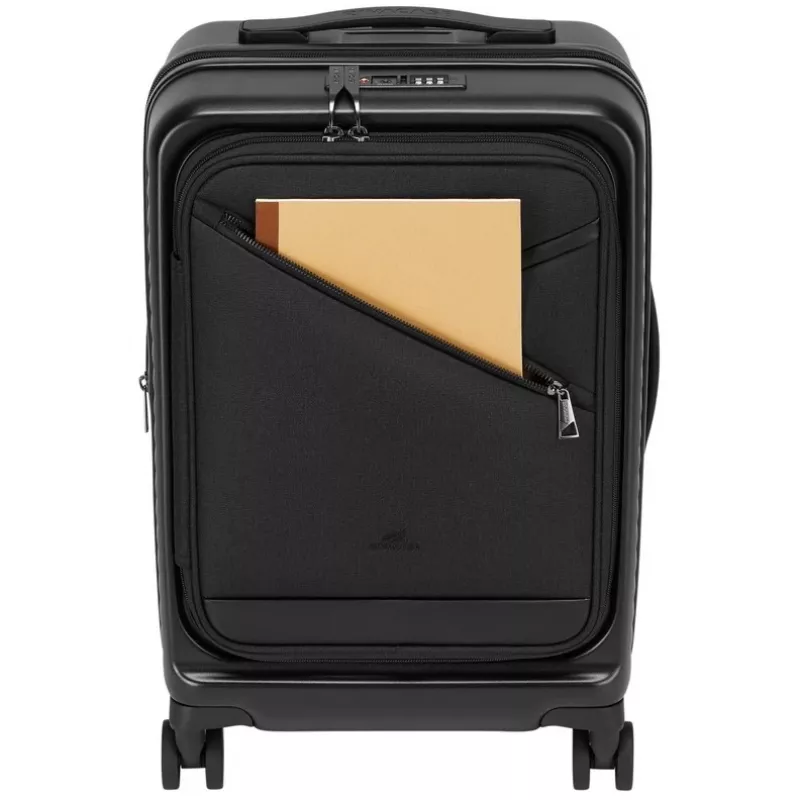 Kabinenkoffer Rivacase 8180 Clark ECO – Handgepäck, Hartschale, schwarz