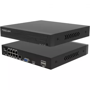 Überwachungskamera-Set Foscam FN9108E-B4-2T — 4 Kameras mit Rekorder, Schwarz