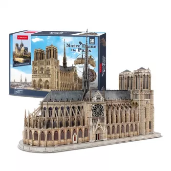 3D Puzzle CubicFun Notre Dame, 293 Teile, maßstabsgetreues Modell der Kathedrale