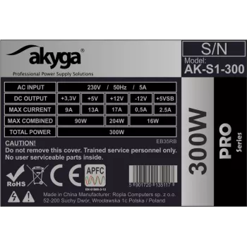 Netzteil Akyga AK-S1-300 300 W