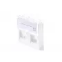 Wandanschlussdose Lanview LKS830 45x45 mm 2-Port Ethernet