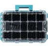 MAKTRAK Organizer tief M, Werkzeugkasten Blau/transparent, transparenter Deckel