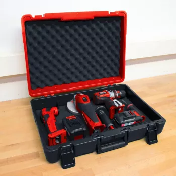 E-Box M55 /40, Werkzeugkiste Rot/Schwarz