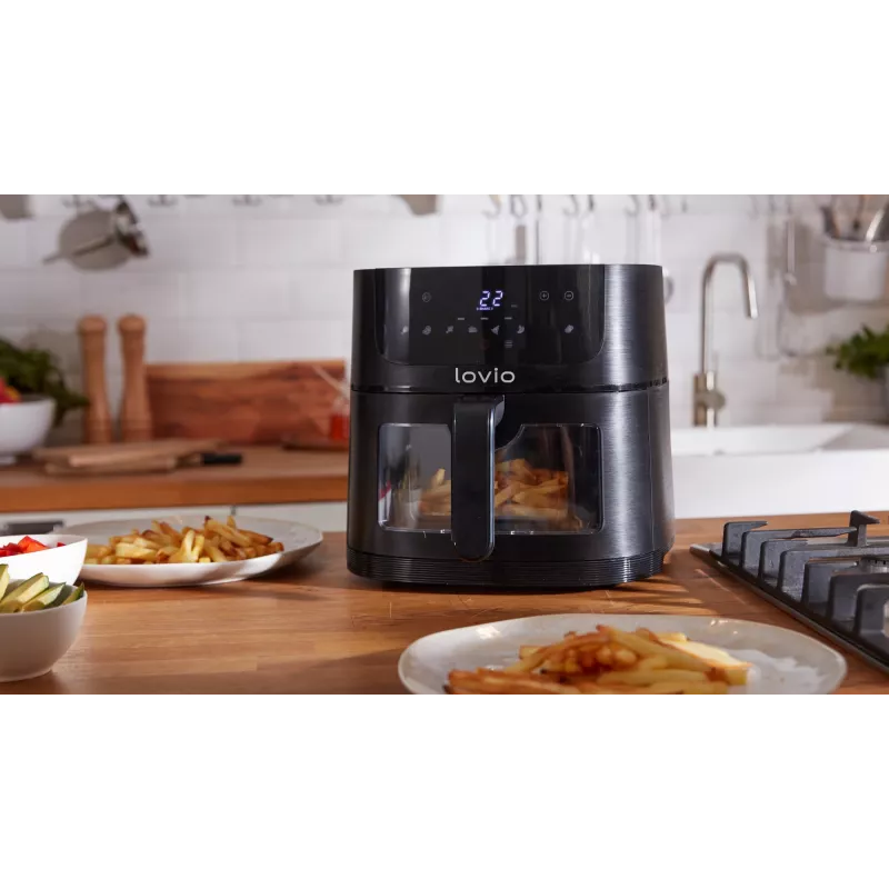 Lovio LVAF002BK PureFry XL Smart 6L Schwarz