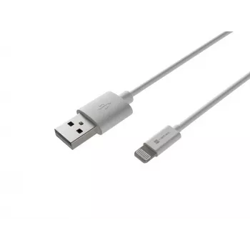 Natec Prati Lightning-Kabel (m)->USB-A (m) 2m MFi Weiß NKA-2149